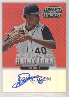 2013 Panini Prizm Perennial Draft Picks - Prospect Signatures - Red Prizm #73 - Rainy Lara /100 [EX to NM]