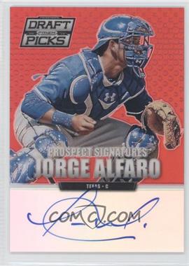 2013 Panini Prizm Perennial Draft Picks - Prospect Signatures - Red Prizm #78 - Jorge Alfaro /100