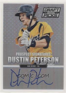 2013 Panini Prizm Perennial Draft Picks - Prospect Signatures - Silver Prizm #13 - Dustin Peterson