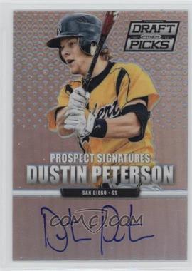 2013 Panini Prizm Perennial Draft Picks - Prospect Signatures - Silver Prizm #13 - Dustin Peterson