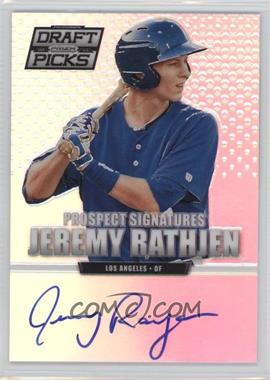 2013 Panini Prizm Perennial Draft Picks - Prospect Signatures - Silver Prizm #81 - Jeremy Rathjen