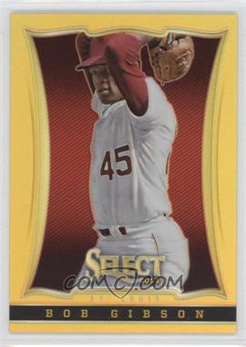 2013 Panini Select - [Base] - Gold Prizm #105 - Bob Gibson /25