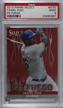 2013 Panini Select - En Fuego #EF30 - Yasiel Puig [PSA 9 MINT]