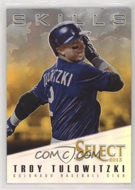 2013 Panini Select - Skills - Gold Prizm #SK11 - Troy Tulowitzki /25