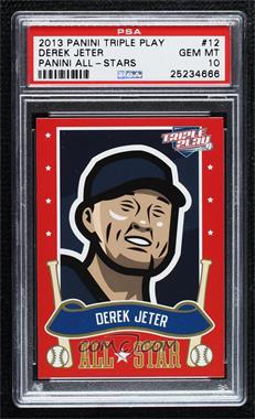 2013 Panini Triple Play - All-Stars #12 - Derek Jeter [PSA 10 GEM MT]