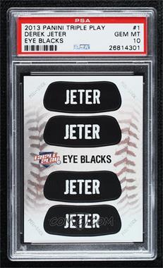 2013 Panini Triple Play - Eye Blacks #1 - Derek Jeter [PSA 10 GEM MT]