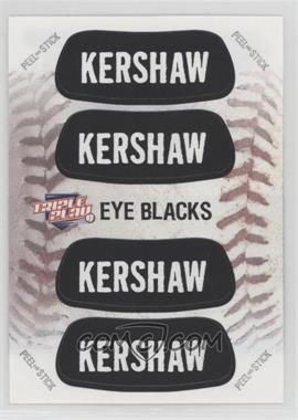 2013 Panini Triple Play - Eye Blacks #10 - Clayton Kershaw