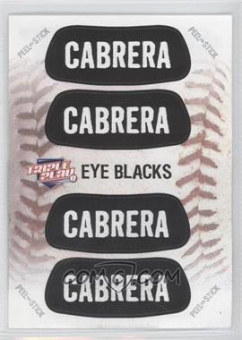 2013 Panini Triple Play - Eye Blacks #6 - Miguel Cabrera