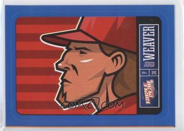 2013 Panini Triple Play - Player Stickers - Blue Border #6 - Jered Weaver