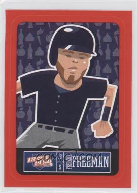 2013 Panini Triple Play - Player Stickers - Red Border #1 - Freddie Freeman