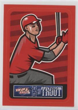 2013 Panini Triple Play - Player Stickers - Red Border #11 - Mike Trout [EX to NM]