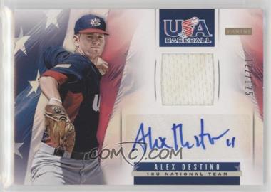 2013 Panini USA Baseball Box Set - 18U National Team Memorabilia Signatures #4 - Alex Destino /125