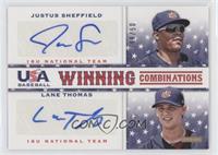 Justus Sheffield, Lane Thomas #/50