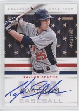 2013 Panini USA Baseball Box Set - Collegiate National Team Autographs #19 - Taylor Sparks /399