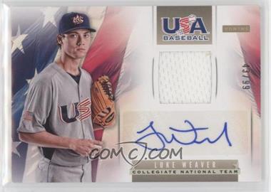 2013 Panini USA Baseball Box Set - Collegiate National Team Memorabilia Signatures #23 - Luke Weaver /99