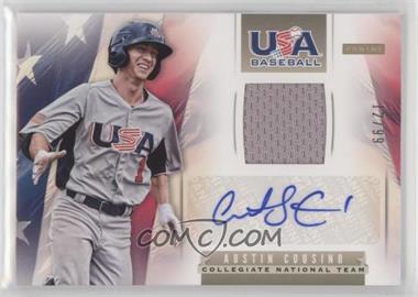 2013 Panini USA Baseball Box Set - Collegiate National Team Memorabilia Signatures #8 - Austin Cousino /99