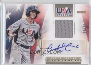 2013 Panini USA Baseball Box Set - Collegiate National Team Memorabilia Signatures #8 - Austin Cousino /99