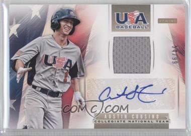 2013 Panini USA Baseball Box Set - Collegiate National Team Memorabilia Signatures #8 - Austin Cousino /99