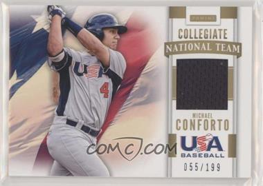 2013 Panini USA Baseball Box Set - Collegiate National Team Memorabilia #7 - Michael Conforto /199