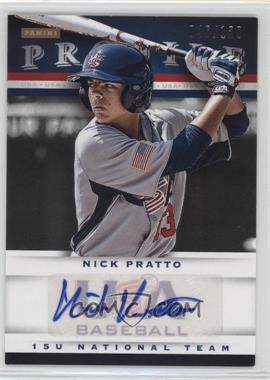 2013 Panini USA Baseball Box Set - Profile Autographs #12 - Nick Pratto /100