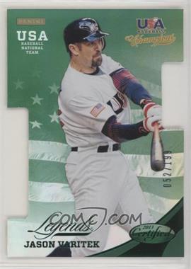 2013 Panini USA Baseball Champions - Certified Legends Die-Cut - Mirror Green #35 - Jason Varitek /199