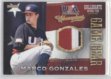 2013 Panini USA Baseball Champions - Game Gear Jerseys - Prime #34 - Marco Gonzales /82