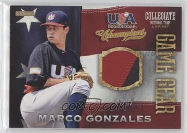 2013 Panini USA Baseball Champions - Game Gear Jerseys - Prime #34 - Marco Gonzales /82