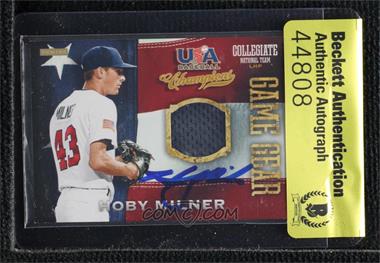 2013 Panini USA Baseball Champions - Game Gear Jerseys #12 - Hoby Milner [BAS Authentic]