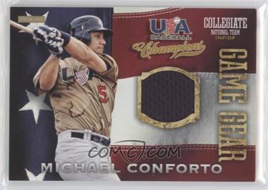 2013 Panini USA Baseball Champions - Game Gear Jerseys #28 - Michael Conforto