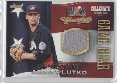 2013 Panini USA Baseball Champions - Game Gear Jerseys #39 - Adam Plutko