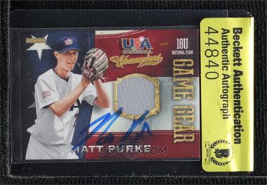 2013 Panini USA Baseball Champions - Game Gear Jerseys #54 - Matt Purke [BAS Authentic]