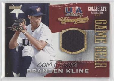 2013 Panini USA Baseball Champions - Game Gear Jerseys #6 - Branden Kline