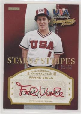 2013 Panini USA Baseball Champions - Stars & Stripes Signatures - Red Ink #FVI - Frank Viola /25