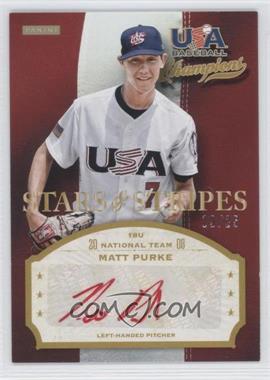 2013 Panini USA Baseball Champions - Stars & Stripes Signatures - Red Ink #PRK - Matt Purke /25