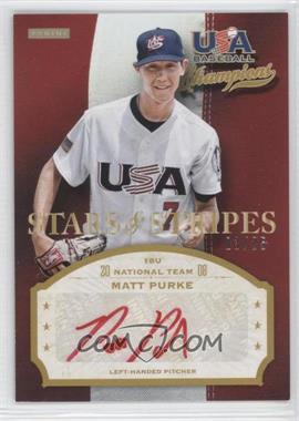 2013 Panini USA Baseball Champions - Stars & Stripes Signatures - Red Ink #PRK - Matt Purke /25