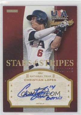 2013 Panini USA Baseball Champions - Stars & Stripes Signatures #CHR - Christian Lopes /672
