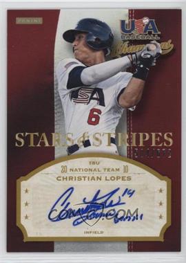 2013 Panini USA Baseball Champions - Stars & Stripes Signatures #CHR - Christian Lopes /672