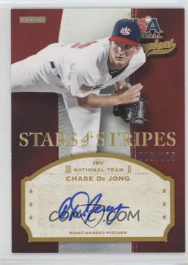 2013 Panini USA Baseball Champions - Stars & Stripes Signatures #DEJ - Chase De Jong /175