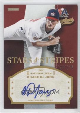 2013 Panini USA Baseball Champions - Stars & Stripes Signatures #DEJ - Chase De Jong /175