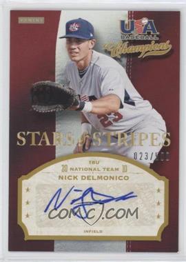 2013 Panini USA Baseball Champions - Stars & Stripes Signatures #DEL - Nick Delmonico /500