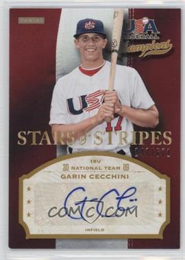 2013 Panini USA Baseball Champions - Stars & Stripes Signatures #GCC - Garin Cecchini /671