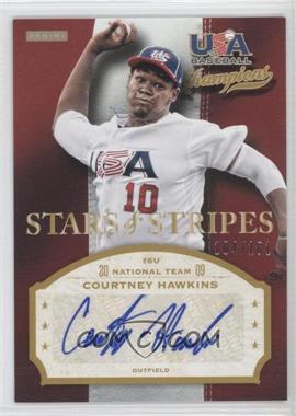 2013 Panini USA Baseball Champions - Stars & Stripes Signatures #HWK - Courtney Hawkins /181