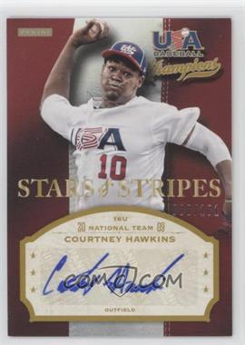 2013 Panini USA Baseball Champions - Stars & Stripes Signatures #HWK - Courtney Hawkins /181