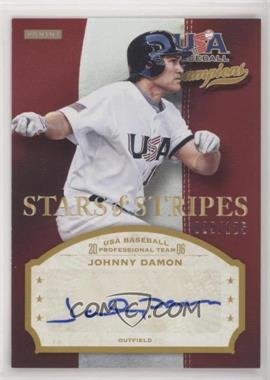 2013 Panini USA Baseball Champions - Stars & Stripes Signatures #JDM - Johnny Damon /125