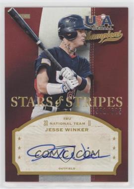 2013 Panini USA Baseball Champions - Stars & Stripes Signatures #JES - Jesse Winker /625