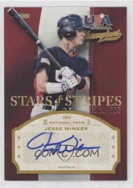 2013 Panini USA Baseball Champions - Stars & Stripes Signatures #JES - Jesse Winker /625