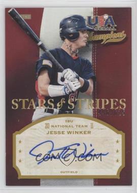 2013 Panini USA Baseball Champions - Stars & Stripes Signatures #JES - Jesse Winker /625