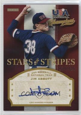 2013 Panini USA Baseball Champions - Stars & Stripes Signatures #JIM - Jim Abbott /425 [EX to NM]