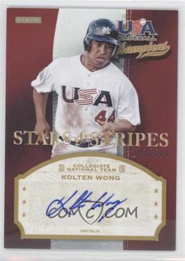 2013 Panini USA Baseball Champions - Stars & Stripes Signatures #KLT - Kolten Wong /549