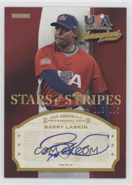 2013 Panini USA Baseball Champions - Stars & Stripes Signatures #LAR - Barry Larkin /125